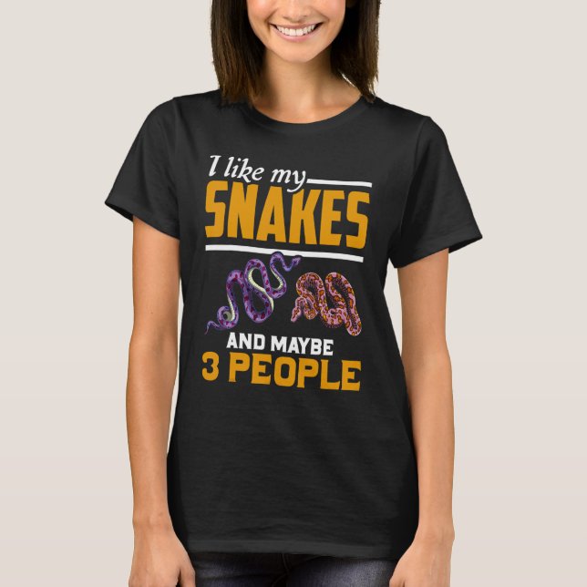 T-shirt Serpent de reptile gardien des serpents d'animaux (Devant)