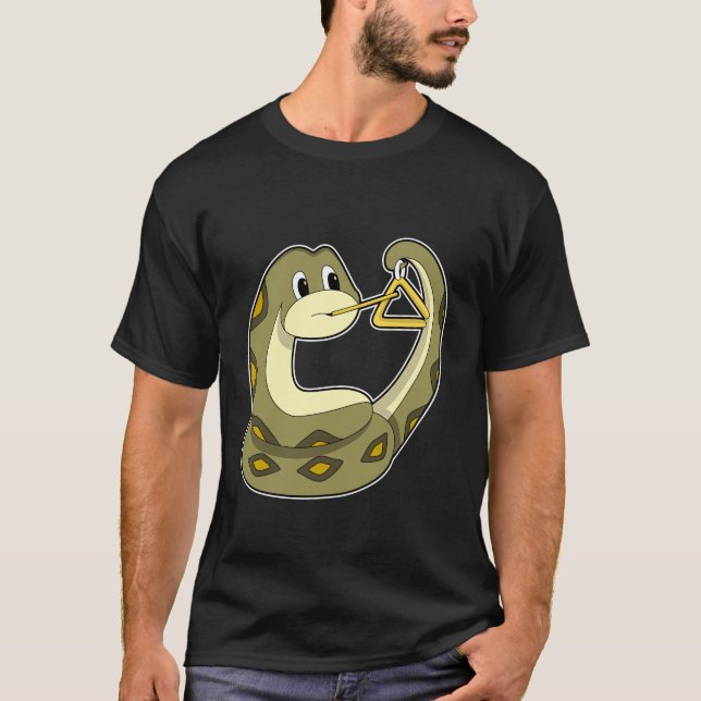 T-shirt Serpent en musique avec Triangle.PNG (Devant)