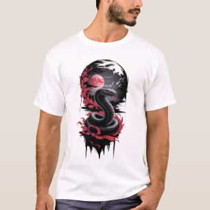 T-shirt Serpent lunaire - Gardien de la Lune de sang