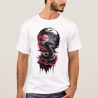 T-shirt Serpent lunaire - Gardien de la Lune de sang
