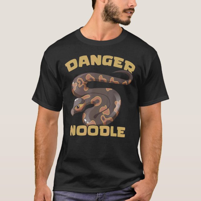 T-shirt Serpent Reptile de serpent Python de boule de noui (Devant)