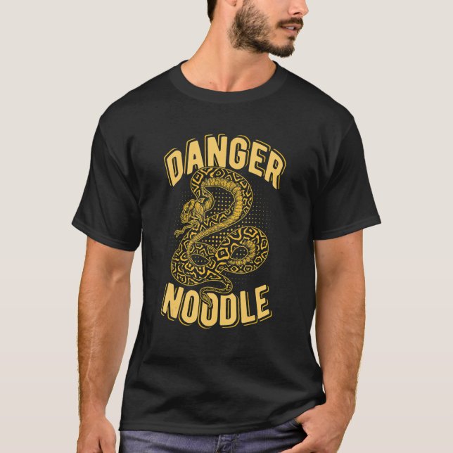 T-shirt Serpent Reptile de serpent Python de boule de noui (Devant)