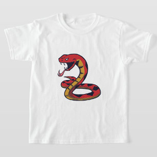 T-shirt Serpent rouge
