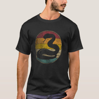 T-shirt Serpent - Silhouette Rétro Vintage Détresse 60