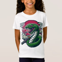 T-shirt serpent vert