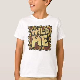 T-shirt Serpent Wild Me Brown et imprimé or