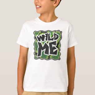T-shirt Serpent Wild Me noir et vert impression