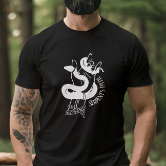 T-shirt Serpents à main serpent et diable cornes chemin Lu