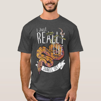T-shirt Serpents amusants avec le serpent à bec python