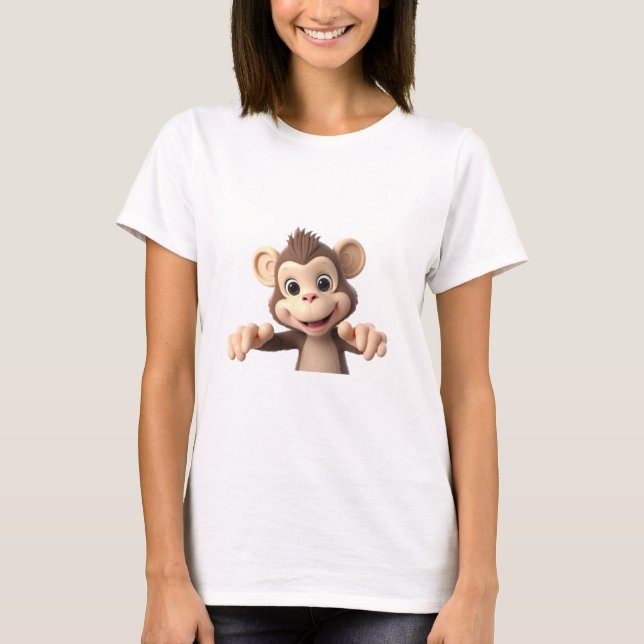T-shirt Serre-moi singe (Devant)