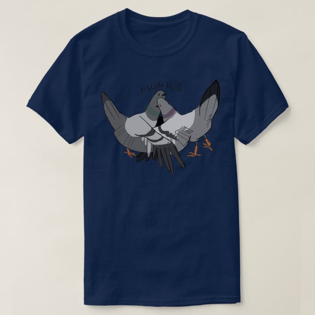 T-shirt serrer le pigeon (Design devant)