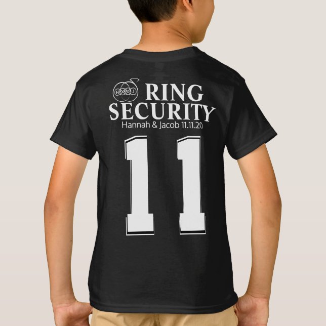T-shirt Serrure de sécurité du porteur de l'anneau (Dos)