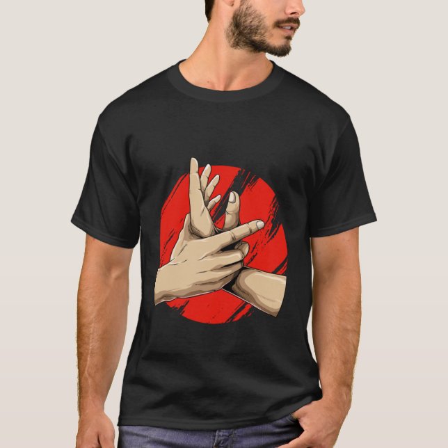T-shirt Serrures de poignet Jiu Jitsu Grappler BJJ Wirstlo (Devant)