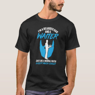 T-shirt Serveur De Waitress Pour Hommes Travaille En Gastr