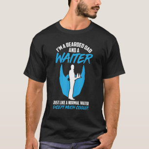 T-shirt Serveur De Waitress Pour Hommes Travaille En Gastr