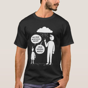 T-shirt Serveurs Linux Principalement Ordinateurs De Servi