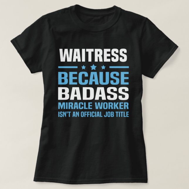T-shirt Serveuse (Design devant)