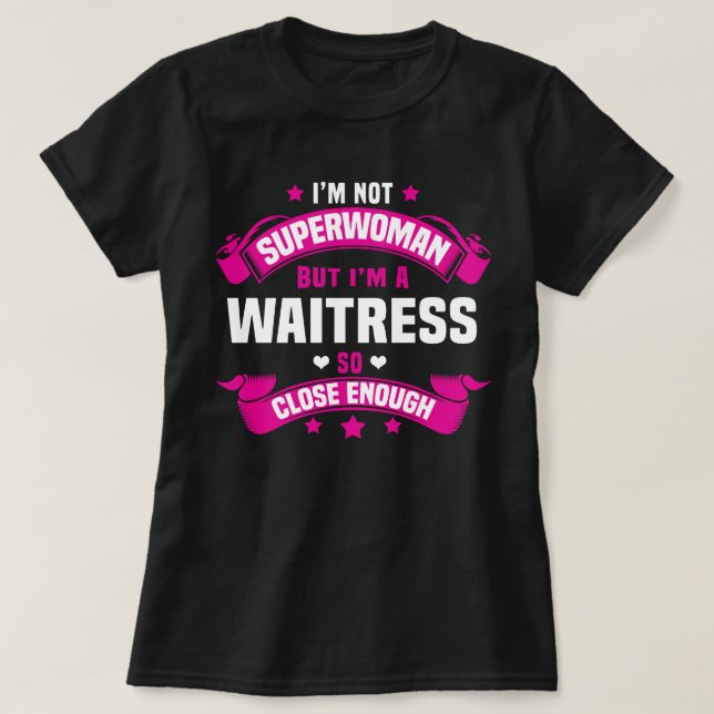 T-shirt Serveuse (Design devant)