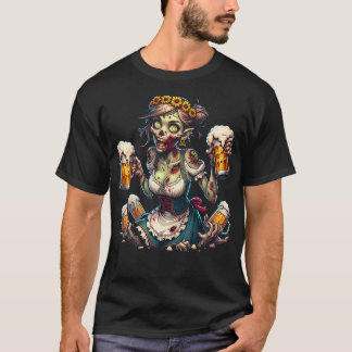 T-shirt Serveuse zombie Dirndl