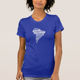 T-shirt Service à la communauté Equateur dans des couleu