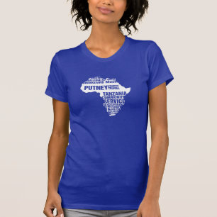 T-shirt Service à la communauté Tanzanie dans des couleurs