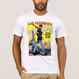 T-shirt Service actif sur la terre et la mer