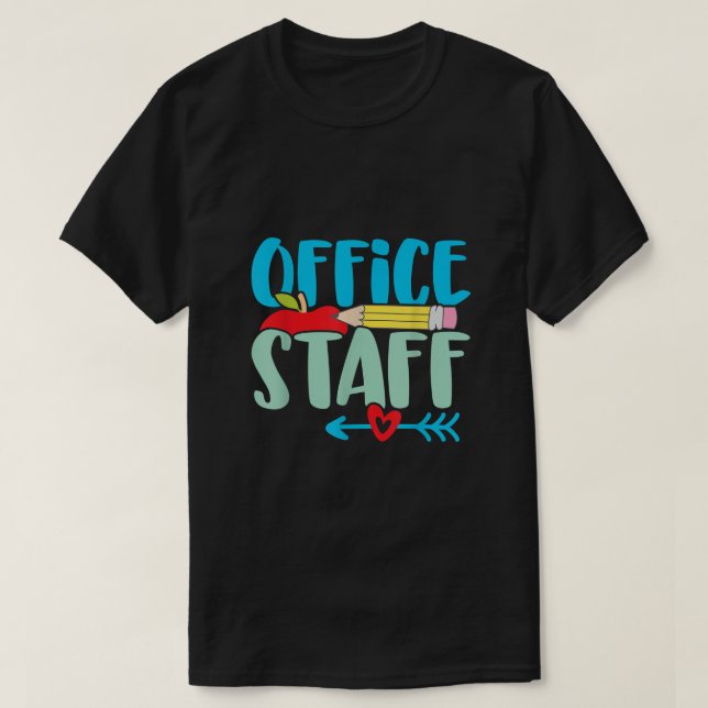 T-shirt Service administratif du secrétaire du personnel d (Design devant)