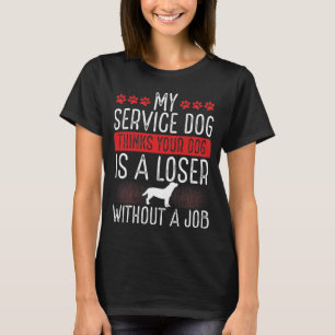 T-shirt Service Chien Patch Émotionnel Animal Support Chi
