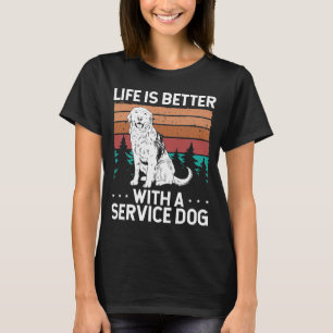 T-shirt Service Chien Patch Émotionnel Support Animal pour
