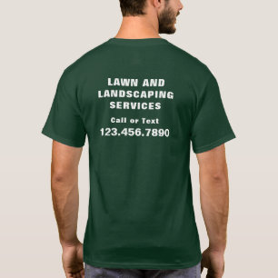 T-shirt Service d'aménagement paysager de la pelouse Publi