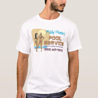 T-shirt Service de la piscine du pirate vif