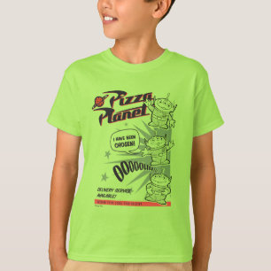 T-shirt Service de livraison Pizza Planet Graphisme rétro