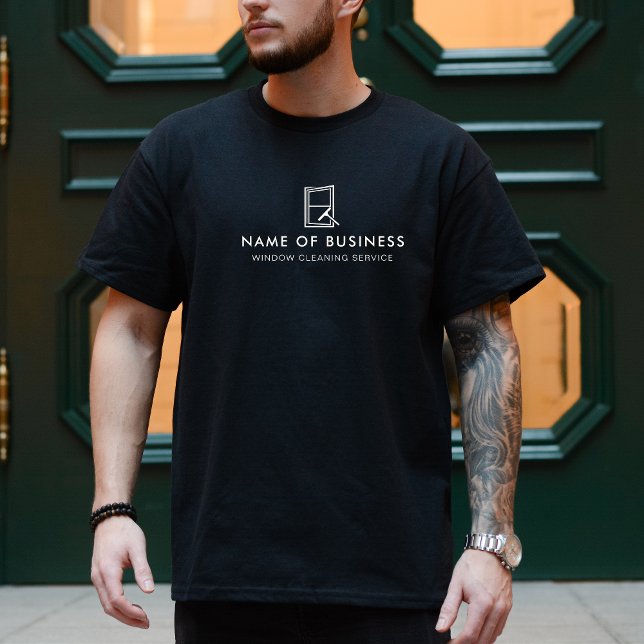 T-shirt Service de nettoyage de fenêtres de logo professio (Créateur téléchargé)