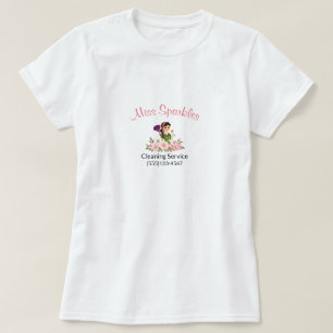 T-shirt Service de nettoyage des maisons domestiques Flora