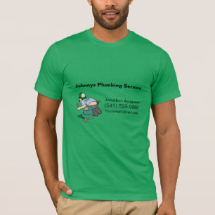T-shirt Service de plomberie de plomberie de dessin