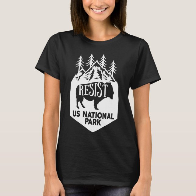 T-shirt Service de résistance du parc national Alt Us (Devant)