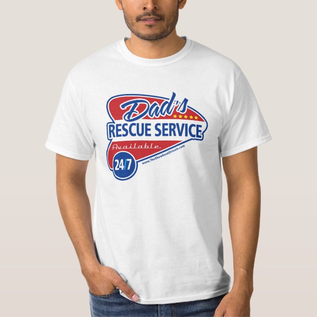 T-shirt Service de Secourt de papa 24/7 (Devant)