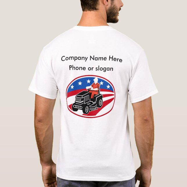 T-shirt Service de soin de pelouse (Dos)