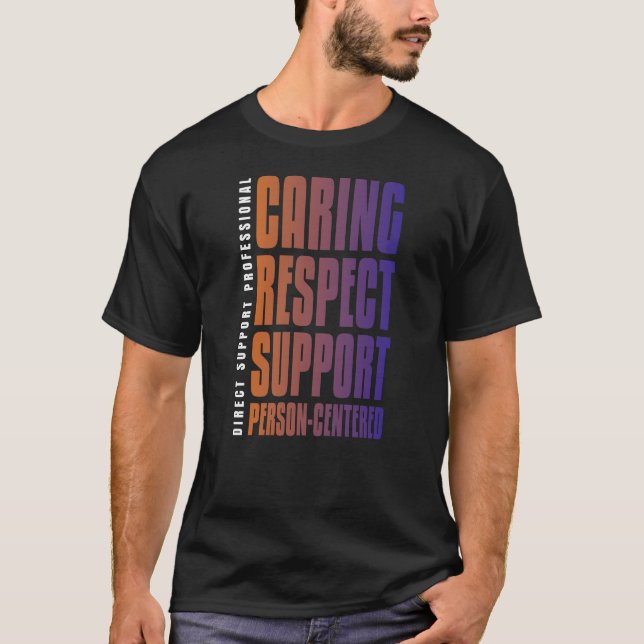 T-shirt Service de soutien du respect de la personne DSP c (Devant)