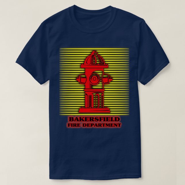 T-shirt Service d'incendie de Bakersfield Meilleur cadeau  (Design devant)
