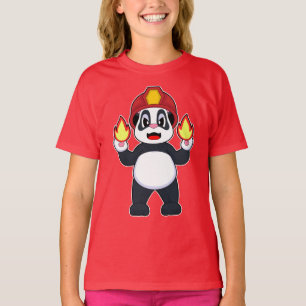 T-shirt Service d'incendie de pompiers Panda