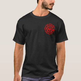 T-shirt Service d'incendie du logo pompier