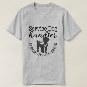 T-shirt Service Dog Handler - S'Il Vous Plaît Nous Donner