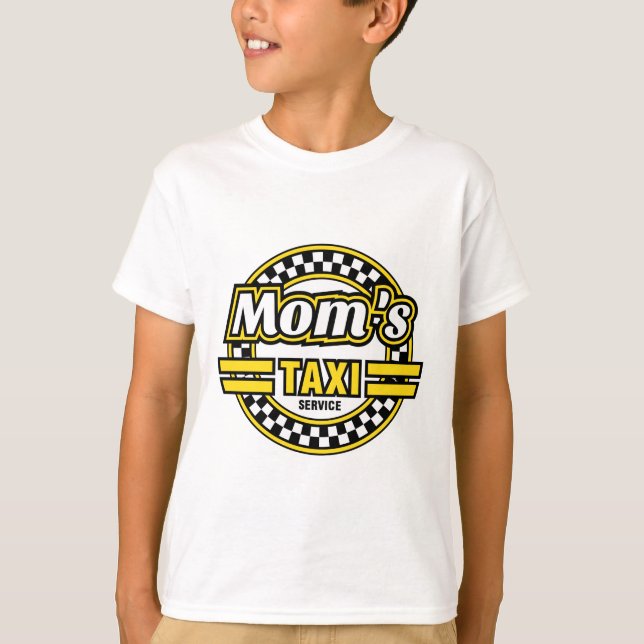 T-shirt Service du taxi de la maman (Devant)