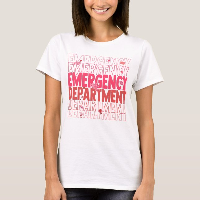 T-shirt Service d'urgence Valentine (Devant)