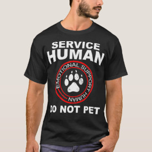 T-shirt Service Humain Drôle Propriétaire Chien Drôle Huma