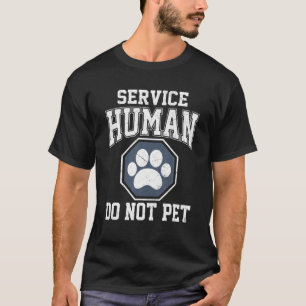 T-shirt Service-Le Design Humain Ne Pet Pas Drôle Chien Am