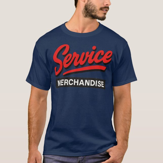 T-shirt Service Marchandises Rétro 80s (Devant)