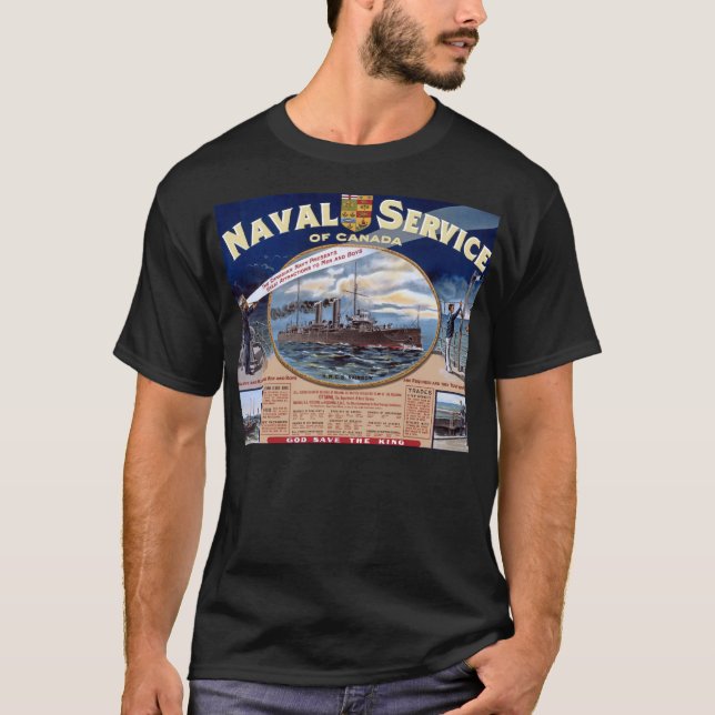 T-shirt Service naval du Canada (Devant)