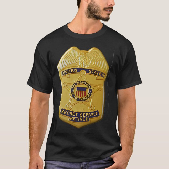 T-shirt Service secret retiré (Devant)